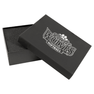 7.125X5.5 BLK/SLV GIFTBOX