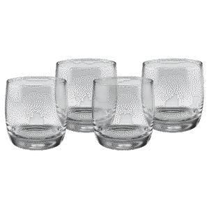 10 oz. Round Rocks Glasses in Gift Box with Printed Sleeve. (Same Glasses as the DSC302S) Sold in Sets of 4, 6 Sets Per Case