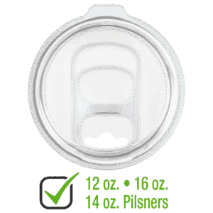 Slider Lid for 12 & 16 oz. Polar Camel Stemless Tumblers, 14 oz. Pilsner, or 22 oz. Skinny Tumblers