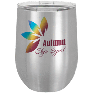 Stainless Steel 12 oz. Sublimatable Polar Camel Stemless Wine Tumbler with Lid